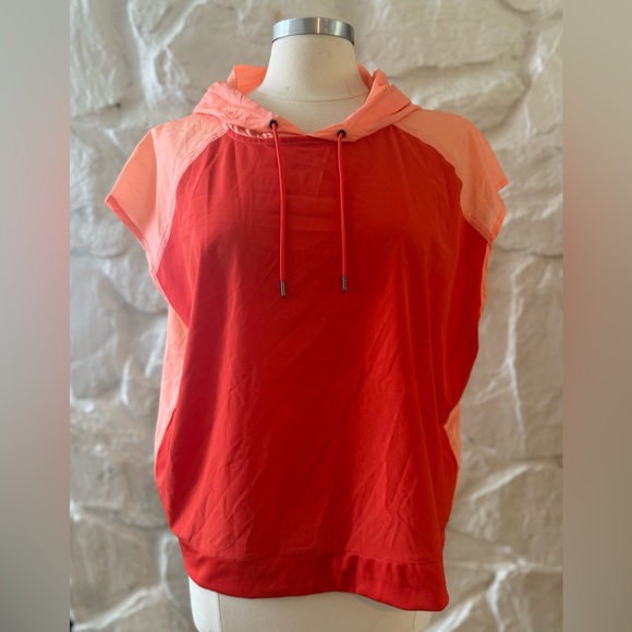 Avia Orange Boxy Windbreaker Hoodie Large - Picture 2 of 8